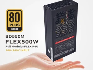 METALFISH Flex 500/600W 80PLUS GOLD Full Modular Power Supply Flex-ATX 1U PSU For ITX Mini PC POS NAS GPU Dock 90~264V
