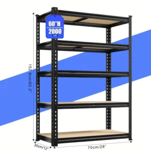 72"/60"H Garage Shelving Storage Shelves,2000LBS Capacity Heavy Duty Adjustable Storage Shelve For Closet