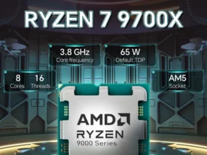 AMD Ryzen 7 9700X R7 9700X 3.8GHz L3=32M Processor 65W 8-Core 16-Thread DDR5 Socket AM5 4NM NEW  but No Fan