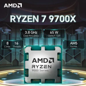 AMD Ryzen 7 9700X R7 9700X 3.8GHz L3=32M Processor 65W 8-Core 16-Thread DDR5 Socket AM5 4NM NEW but No Fan