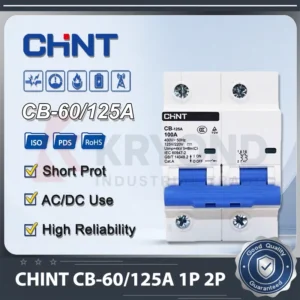 CHINT DC CB-60 CB-125 Circuit Breaker MCB Photovoltaic Electric Vehicle CB-60A 1P 2P 16A 63A 125A DC Original Product
