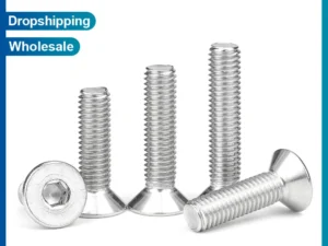 NINDEJIN 2-50pcs M2 M2.5 M3 M4 M5 M6 M8 M10 Stainless Steel Hexagon Hex Socket Countersunk Flat Head Screw Allen Bolts DIN7991