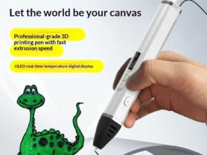 3D Printing Pen With Oled Display temperature Control And Fast Extrusion With PLA Filament For Doodling Making Holiday Presents
