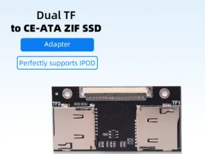 Dual TF To CE ZIF Adapter Dual Micro SD Card Converter for IPod 3 4 5 6 7 Gen Video Classic Industrial PC DVR NVR NAS IFlash