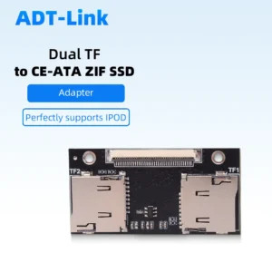 Dual TF To CE ZIF Adapter Dual Micro SD Card Converter for IPod 3 4 5 6 7 Gen Video Classic Industrial PC DVR NVR NAS IFlash