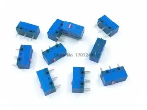 Free Shipping 10Pcs~1Pcs New HUANO Blue Shell Pink dot Mouse Micro Switch Button 80 Million Life Computer mouse maintenance