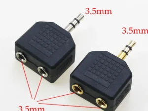 1 Piece 3.5mm Stereo Headphone Jack Splitter Adapter Plug 1 for 2 Socket plug splitter Y adapter Drop Sending