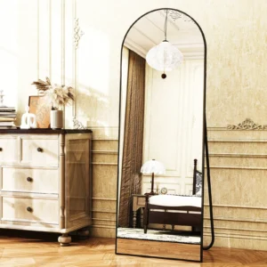 59x16 64x21 71x26 Black Arched Full-Length Mirror Free Standing Full Body Floor Mirror for Home Decor And Styling