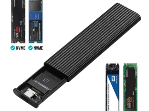 Aluminum Alloy M.2 HDD Enclosure Case Hard Drive Box B-KEY External Hard Drive Box USB C Interface Support SATA Protocol