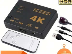 4K HDMI-compatible Switch With IR Remote Control 3 in 1 Out HDMI-compatible Switches 3 Port VIdeo Switcher For DVD HDTV Xbox PS4