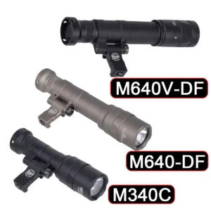 Tactical Surefir M300 M600 M640DF M640V M340V M340C LED Flashlight M640 M340 Airsoft Light 20mm Picatinny Rail