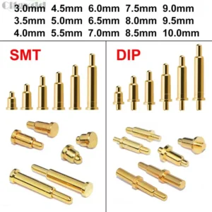 10piece Pogo Pin Connector Pogopin Battery Spring Load Contact SMD DIP PCB 2 3 4 5 6 7 8 9 10 12 14 15 16 22mm Test Spring Probe