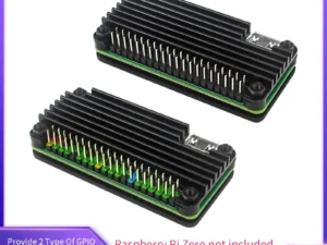 Raspberry Pi Zero 2 W Aluminum Case Metal Shell Passive Cooling Heat Sink GPIO Header for Raspberry Pi Zero 2W