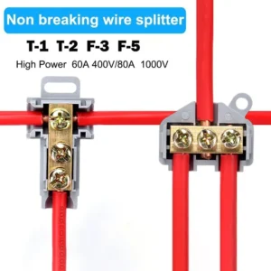 Wire Connector High Power Splitter Quick Electrical Cable Terminal Blocks Junction Box Connectors Large Current Conductor Brass