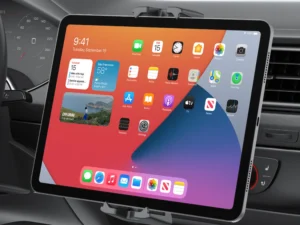 Car CD Slot Tablet Pc Stand Holder Mount 360 Degree Rotation with Rechargeable Hole Fall Prevention Car Navigation for Ipad Pro