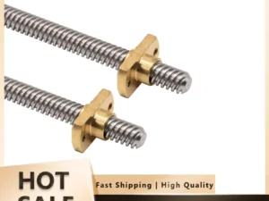 T8*8 Ender 3 Lead Screw Z axis Rod +Brass Nuts Lead 8MM 365/399/400MM for Ender-3 Ender-3 V2 Ender 6 CR-10S CR-10 V2 CR-6 SE I3