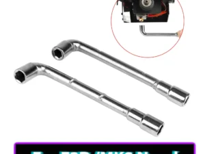 Pipe Socket Wrench L-shaped 6mm 7mm Perforated Elbow 7-shaped Hexagonal Double-Head Repair Tools For 3D Printer MK8/E3D Nozzle