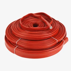 4mm~20mm High Temperature Fire Retardant Fiberglass Tube Silicone Resin Coated Glass Fiber Casing Pipe Fireproof Cable Protector