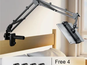 Tablet Stand Holder for Bed Rotatable Phone Stand for 4-12.9" iPad Pro Samsung Tab Xiaomi Pad Tablet Adjustable Holder Long Arm