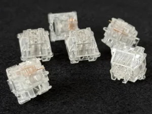 Outemu Ice Snow Switches Silent 5 Pin Transparent Linear Switch Hot Swap Mechanical Keyboard Switches