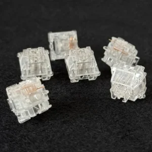 Outemu Ice Snow Switches Silent 5 Pin Transparent Linear Switch Hot Swap Mechanical Keyboard Switches