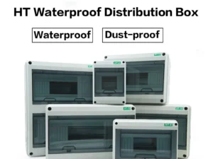 HT-5/8/12/15/18/24 Plastic Distribution Box Waterproof MCB Box Panel Installation Distribution Box Waterproof Junction Box