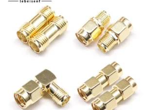 1/5/10/100PCS all brass 1PC SMA To SMA Male Female Gold Plated RP SMA Male RP-SMA Female Connector RF Adapter Straight Bent L/T