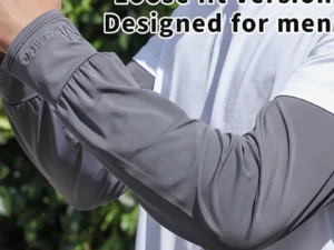 Cooling Arm Sleeves Breathable Sun Protection Ice Slik Sleeves Summer Outdoor Sports Driving Cycling Sleeves Men Loose Arm