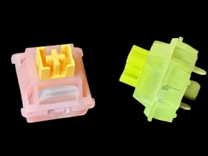 Outemu Silent Peach V3 Switches Linear Silent Lemon V3 Switch Tactile Hot Swap 5 Pin PA66 Pre Lubed POM For Mechanical Keyboard