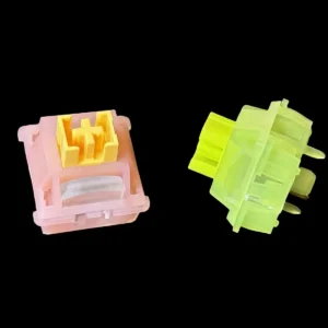 Outemu Silent Peach V3 Switches Linear Silent Lemon V3 Switch Tactile Hot Swap 5 Pin PA66 Pre Lubed POM For Mechanical Keyboard