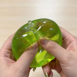 Cute Green Apple Squeeze Toy Soft Stress Relief Anxiety Relief Fidget Toy Portable Desk Decor Sensory Play Sensory Toy