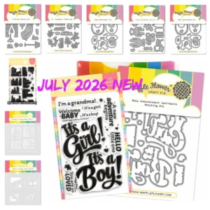 July 2026 Square Postage Home Stencil Metal Cutting Dies Window Add-On Die Cuts Stamps DIY Scrapbooking Embossing Decor Mold