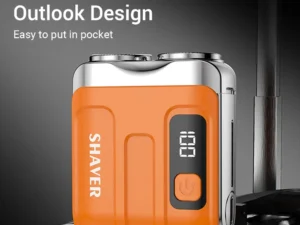 Mini Electric Shaver Intelligent Digital Display Washable Type-C Rechargeable Portable Wet Dry Travel Home Shaver For Face Leg