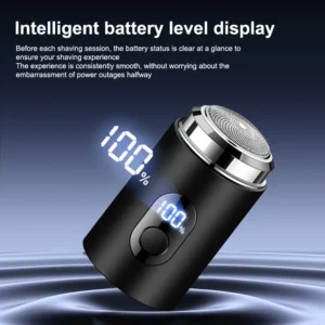 Men Electric Mini Shaver Rechargeable Type-c Charging Car Portable Led Digital Display Wet & Dry Shaver Men Women Home Razor.