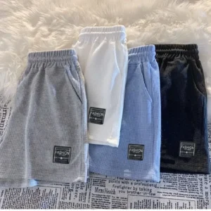2025 Summer New Women Waffle Comfortable Leisure Sports Shorts Loose Outdoor Cycling Camping Hiking Mountaineering Shorts