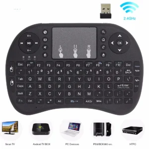 Wireless Keyboard Air Mouse Spanish French Azerty Russian Portuguese Brazil Language With Touchpad N Mini Backlit RGB PC TV Box
