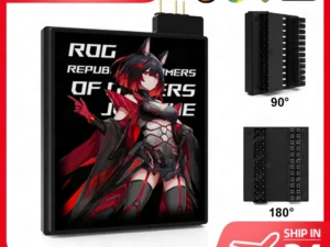 Motherboard 24PIN Custom Image Converter Lighting Power Supply 24P To 90/180 Degree MOBO Adapter Connector Steering Head MOD