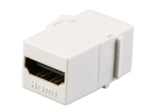 Keystone HDMI2.0 Connector White Color HDMI-Compatible Insert Coupler Slot Female To Female Extender