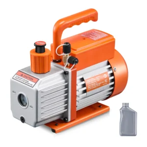 SucceBuy Vacuum Pump & Oil Bottle 3.5CFM/4CFM/5CFM 1-Stage or 6CFM 9CFM 2-Stage, R134a R22 R410a Systems Conditioner Maintenance