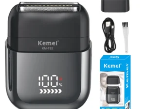 Kemei T82 Professional Waterproof Electric Shaver Rechargeable Shaving Machine for Men Digital Display Beard Trimmer Mini Razor