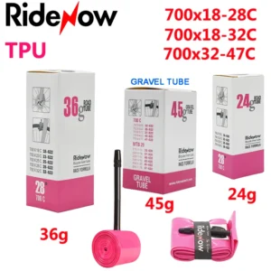 RideNow ROAD Bicycle TPU Inner Tube 700x18 23 25 28 30 32 Tire Camera Gravel MTB 29x1.5 1.75 Bike Tyre Cycling Pneu Presta Valve