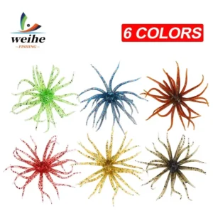 WEIHE 6 Colors Soft Seaurchin Lure Fishing Lure Sea Urchin Lures Soft Bait