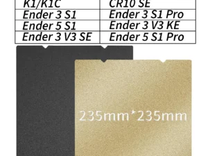 PEI Magnetic SHEET For Creality K1 PEI Build Plate K1C Bed Creality k1 Build Plate 235mmx235mm Ender 3 v3/ Ender 5 S1 pro hotbed