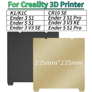 PEI Magnetic SHEET For Creality K1 PEI Build Plate K1C Bed Creality k1 Build Plate 235mmx235mm Ender 3 v3/ Ender 5 S1 pro hotbed