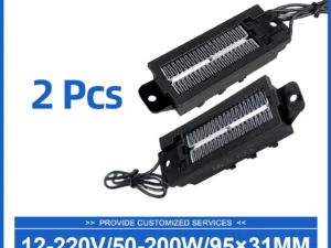 2Pcs 220V 100W Thermostatic PTC heater ceramic air heater conductive type heating element Small Space Heating 54B2-Z