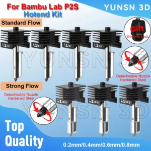 For Bambu Lab P2S Hotend Kit Stand/High Flow 0.2/0.4 0.6/0.8mm Fast Printing Upgrade Hot End Quick Swap For Bambulab P2S Printer