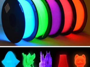 DIY Christmas Gift, 1.75mm PLA Luminous 3D Printer Filament, 200g(0.44L）Spool, Glow in the Dark, for Most FDM Printers