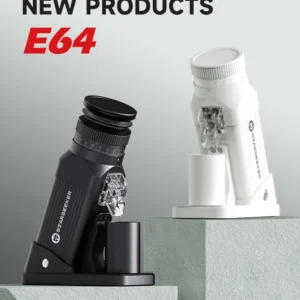 STARSEEKER E64 Electric Coffee Grinder 64MM Espresso Titanium Flat burr Stepless Fineness Adjustment Home Bean Grinder Black