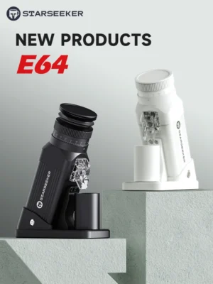 STARSEEKER E64 Electric Coffee Grinder 64MM Espresso Titanium Flat burr Stepless Fineness Adjustment Home Bean Grinder Black