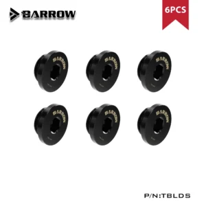 Barrow 4pcs/6pcs G1 / 4 Black Silver Hand Tighten The Lock Seal Sealing Plug Water Cooling Computer Fittings TBLDS
